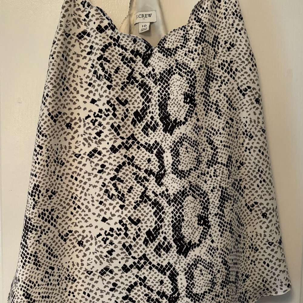 J. Crew Size 10 Snakeskin Shirt - Picture 2 of 4